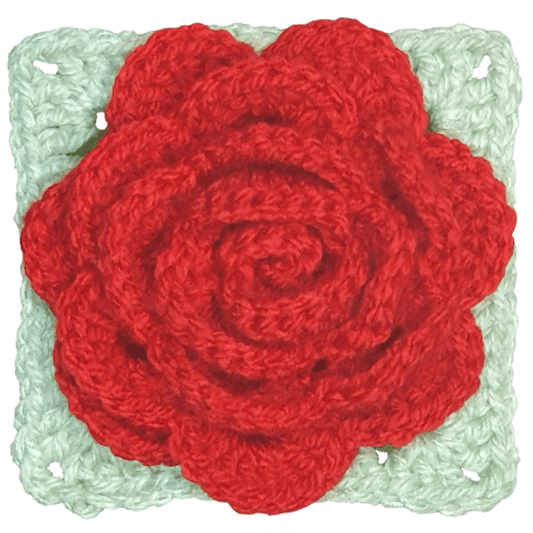 Unlock the Secret to Crocheting the Perfect 3D Rose Granny Square! - Secret Yarnery