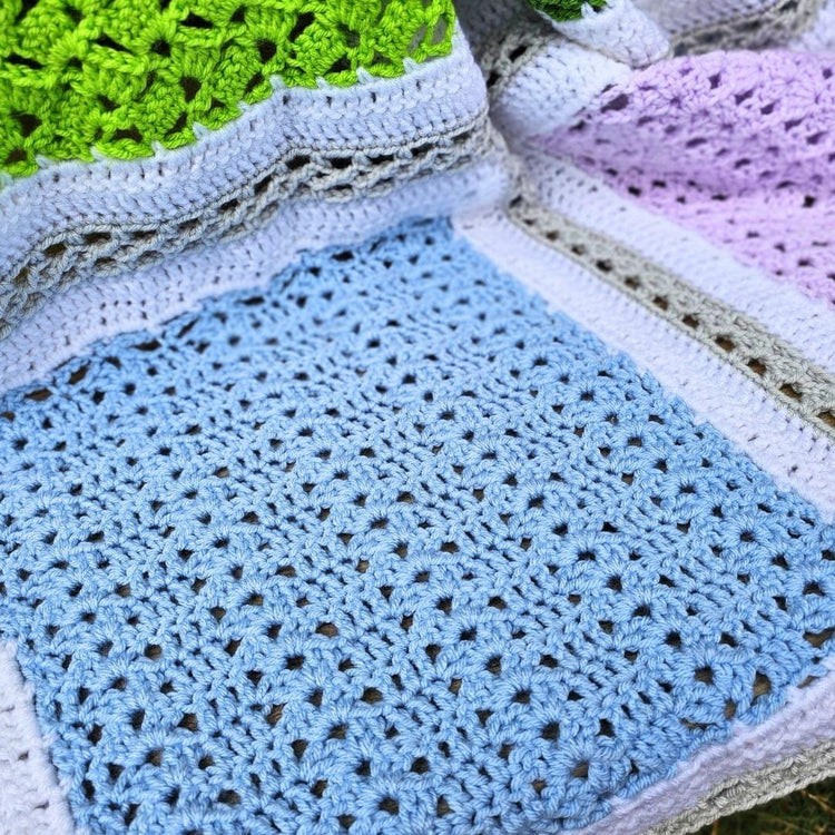 Golden Gate Granny Square – Part 10 - Secret Stitches Blanket Pattern.