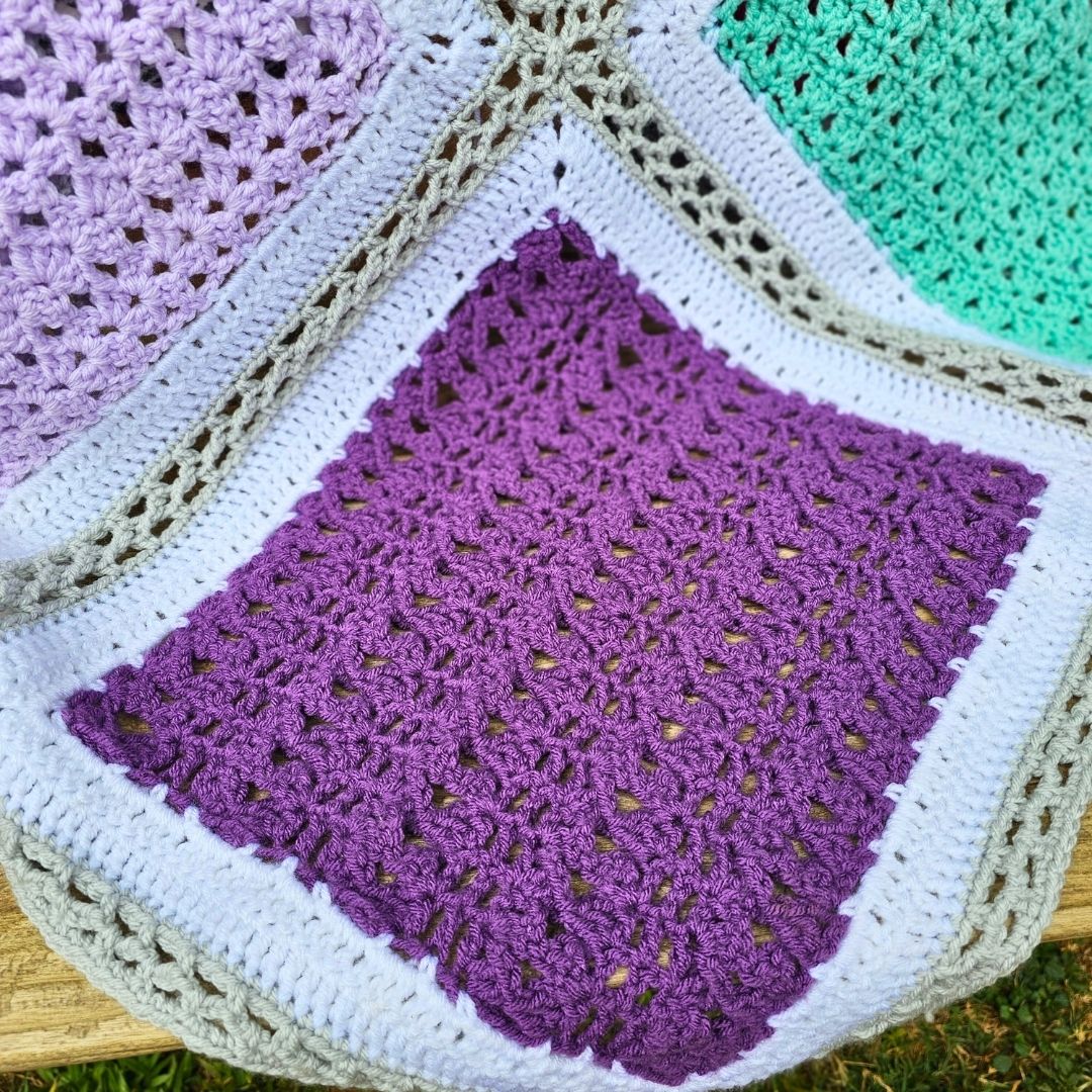 Granny Takes a Hike Square – Part 12 - Secret Stitches Blanket Pattern