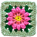 Petal Popping Flower Granny Square – BloomScape CAL Block 1 Pattern