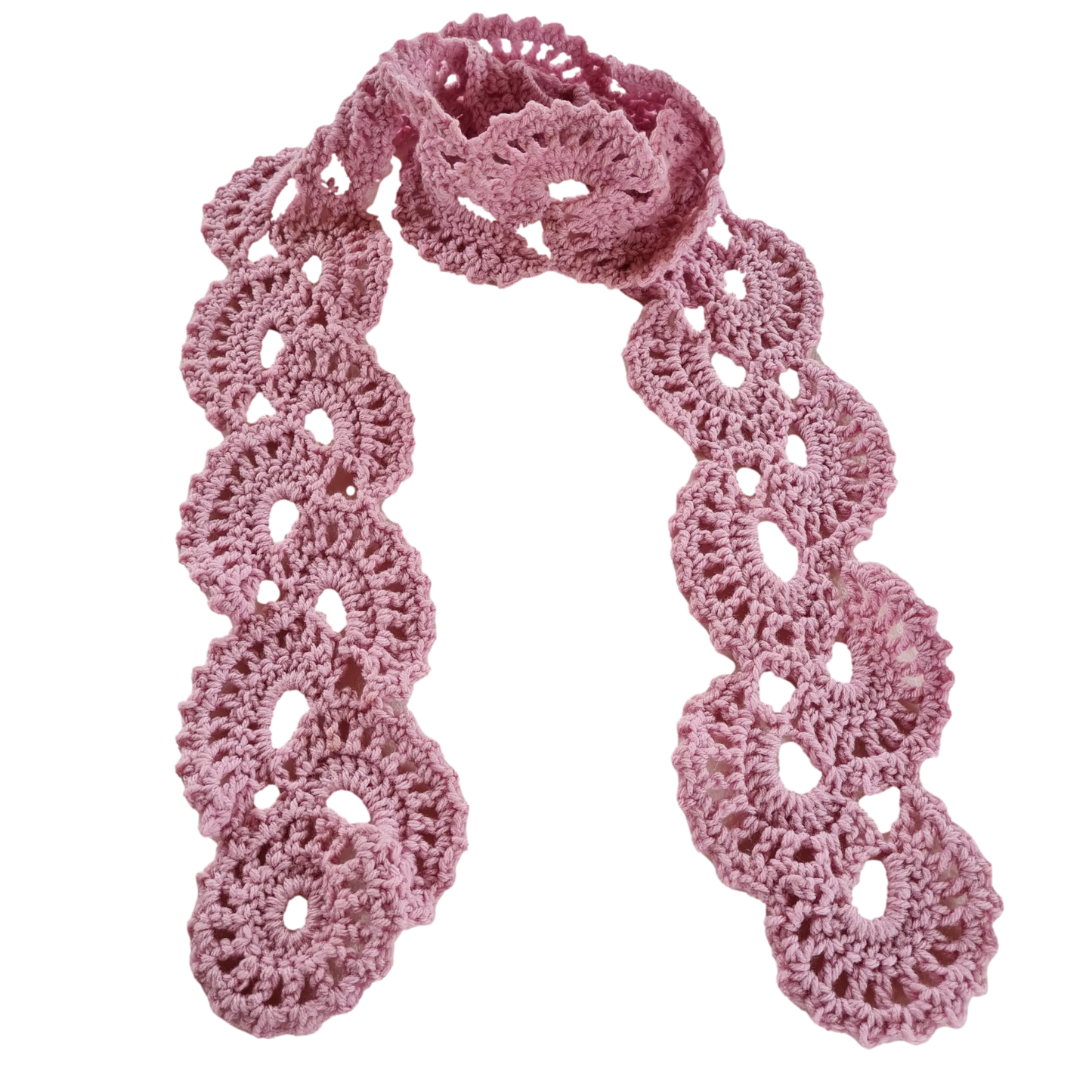 Easy Oyster Shell Crochet Scarf – Beginner-Friendly Pattern with Elegant Texture.