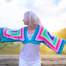 Modern Two Granny Square Cropped Sweater Secret Yarnery