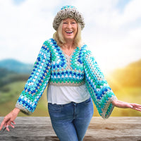 Two Granny Square Pullover Sweater Secret Yarnery