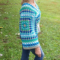 Two Granny Square Pullover Sweater Secret Yarnery