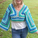 Two Granny Square Pullover Sweater Secret Yarnery