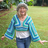 Two Granny Square Pullover Sweater Secret Yarnery