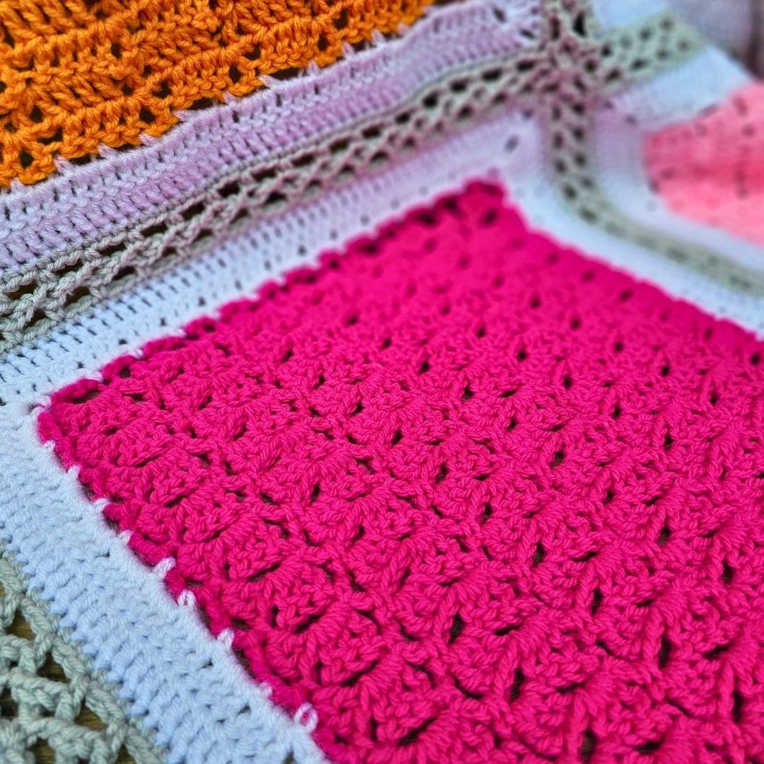 Pin Curl Granny Square – Part 2 - Secret Stitches Blanket Pattern.