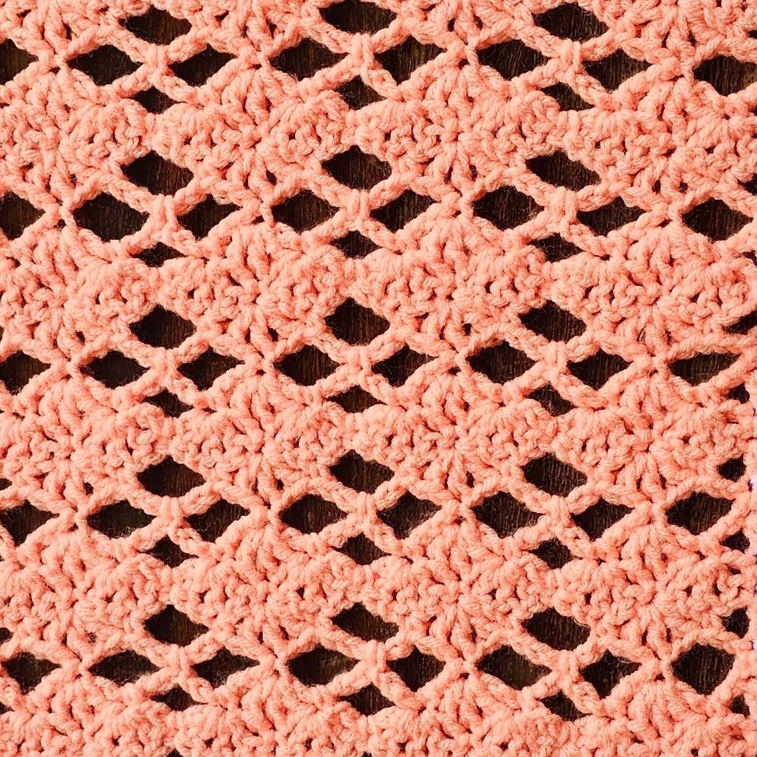 Diamond Trellis Square – Part 4 - Secret Stitches Blanket Pattern Secret Yarnery