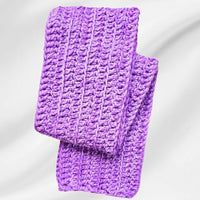 Simple crochet scarf pattern using double crochet stitches