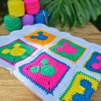 Andy Warhol Inspired Mickey Mouse Crochet Blanket Pattern Secret Yarnery