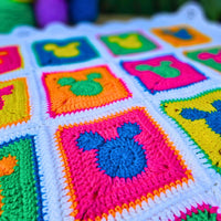 Andy Warhol Inspired Mickey Mouse Crochet Blanket Pattern Secret Yarnery