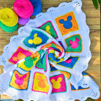 Andy Warhol Inspired Mickey Mouse Crochet Blanket Pattern Secret Yarnery