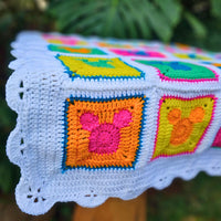 Andy Warhol Inspired Mickey Mouse Crochet Blanket Pattern Secret Yarnery
