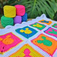 Andy Warhol Inspired Mickey Mouse Crochet Blanket Pattern Secret Yarnery