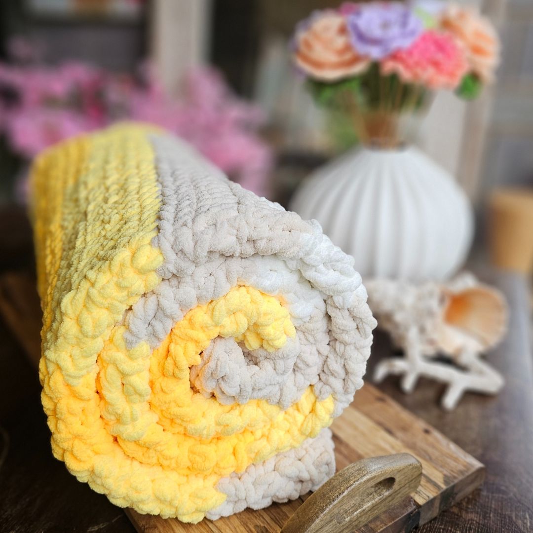 Best Crochet Stitch for a Bulky Yarn Blanket – Fast and Easy - Technical View