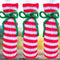 Simple Candy Cane Crochet Wine Bottle Gift Bag Pattern