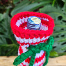 Simple Candy Cane Crochet Wine Bottle Gift Bag Pattern Secret Yarnery