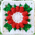 Christmas Crochet Flower Granny Square