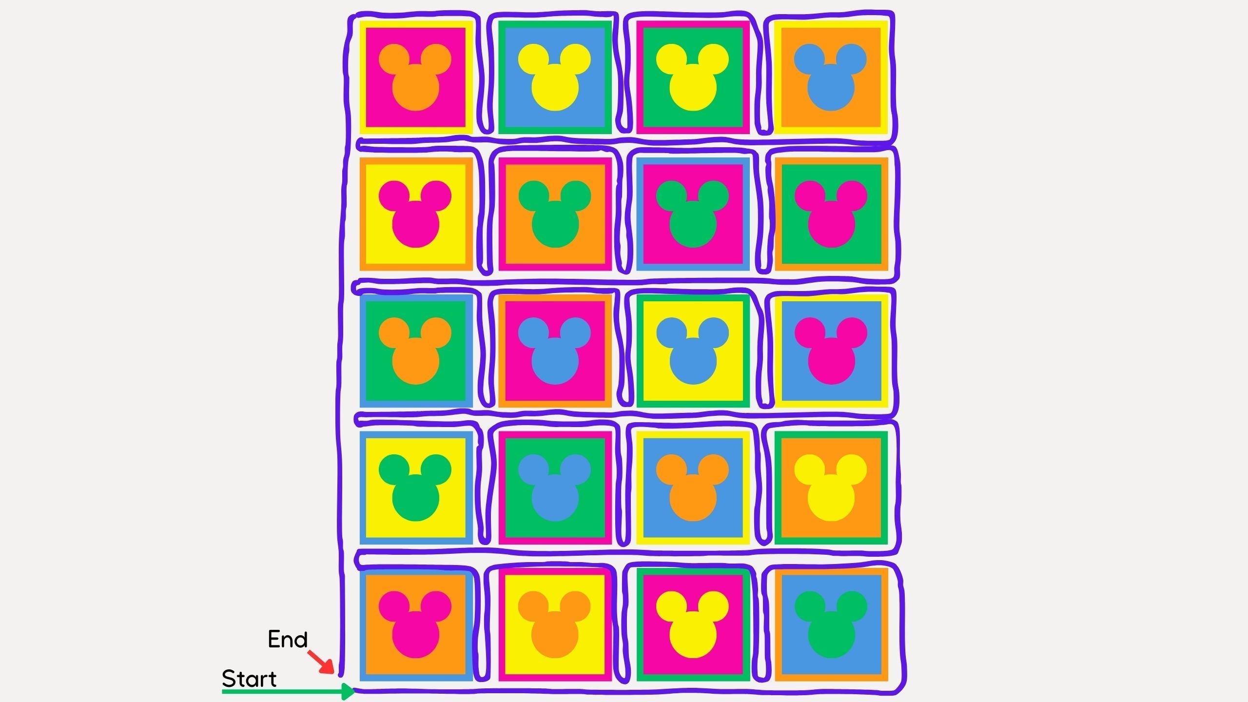 Andy Warhol Inspired Mickey Mouse Crochet Blanket Pattern Secret Yarnery