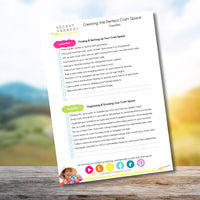 FREE Creating Your Perfect Craft Space Checklist! Secret Yarnery