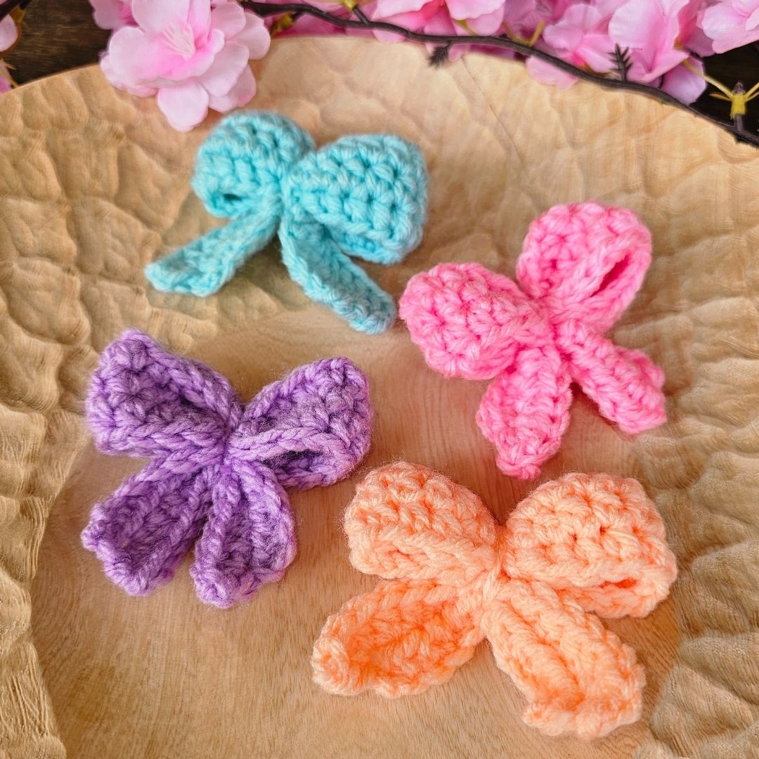 Easy and Fast Crochet Bow Pattern – Made with Half Double Crochet Secret Yarnery