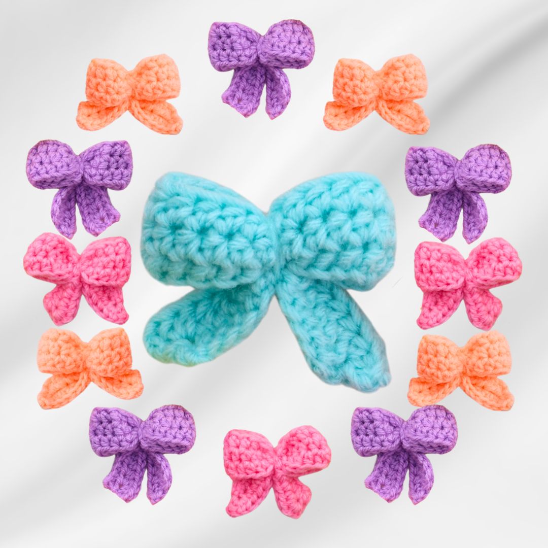 Easy and Fast Crochet Bow Pattern – Made with Half Double Crochet