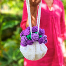 Flower Bouquet Crochet Drawstring Bag Pattern PDF Secret Yarnery