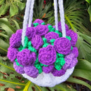 Flower Bouquet Crochet Drawstring Bag Pattern PDF Secret Yarnery