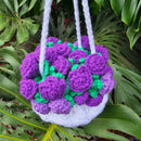 Flower Bouquet Crochet Drawstring Bag Pattern PDF Secret Yarnery