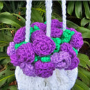 Flower Bouquet Crochet Drawstring Bag Pattern PDF Secret Yarnery