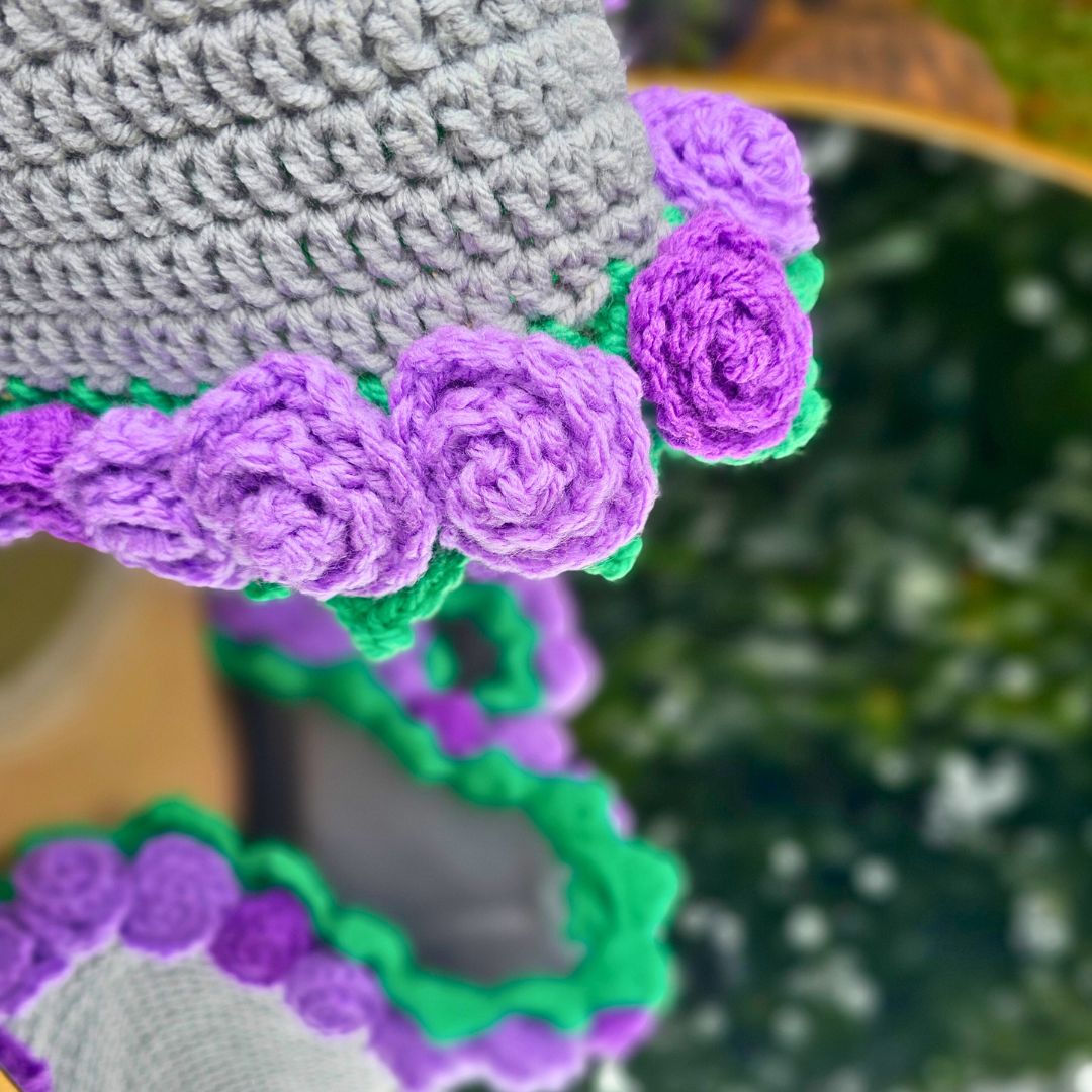 Easy Crochet Flower Bouquet Poncho - The Blooming Spiral Poncho Secret Yarnery