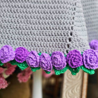 Easy Crochet Flower Bouquet Poncho - The Blooming Spiral Poncho Secret Yarnery