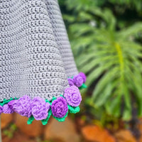 Easy Crochet Flower Bouquet Poncho - The Blooming Spiral Poncho Secret Yarnery