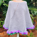 Easy Crochet Flower Bouquet Poncho - The Blooming Spiral Poncho Secret Yarnery