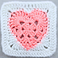 Solid Granny Square Heart