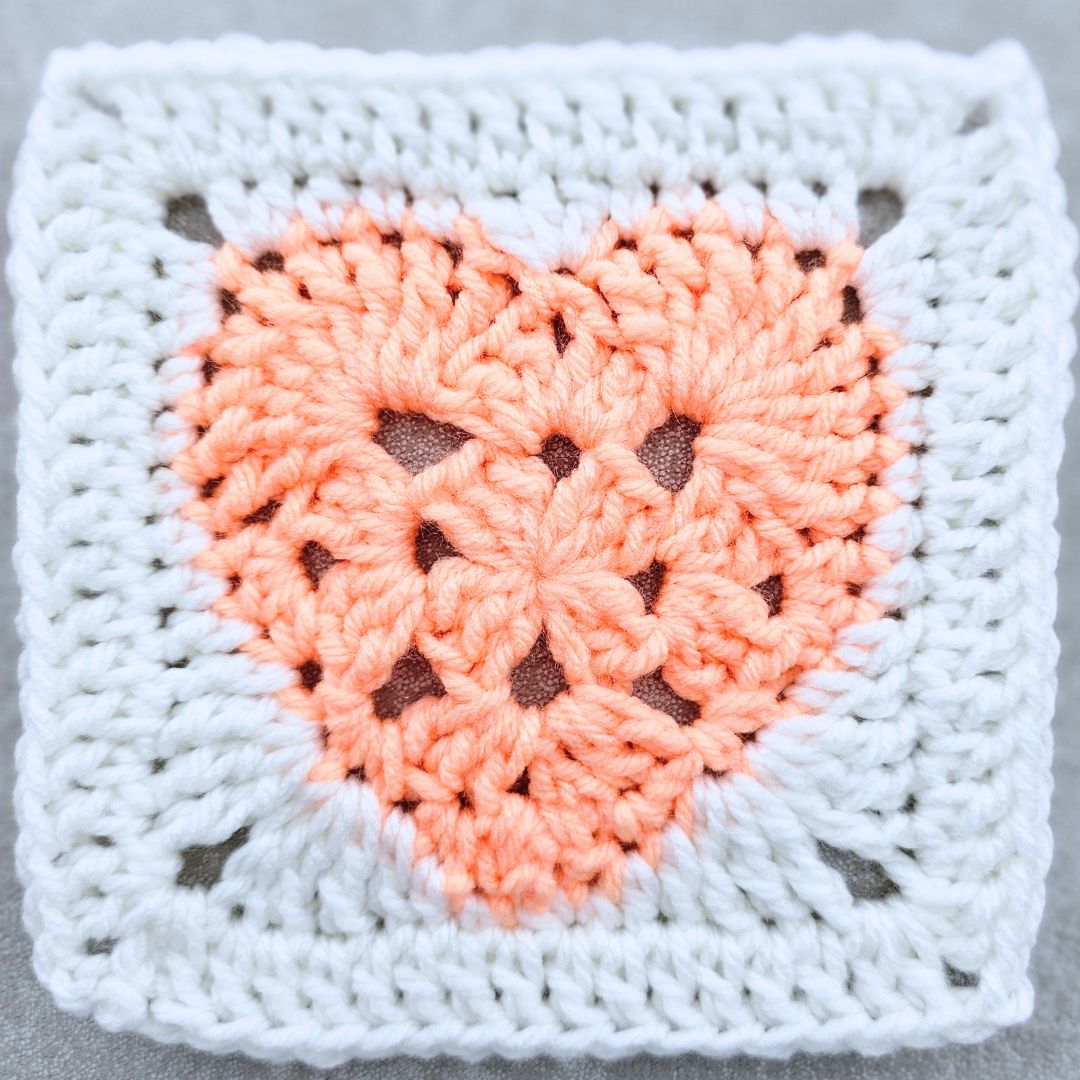 Solid Granny Square Heart