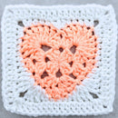 Solid Granny Square Heart Pattern - Flat, Reversible & Fun!