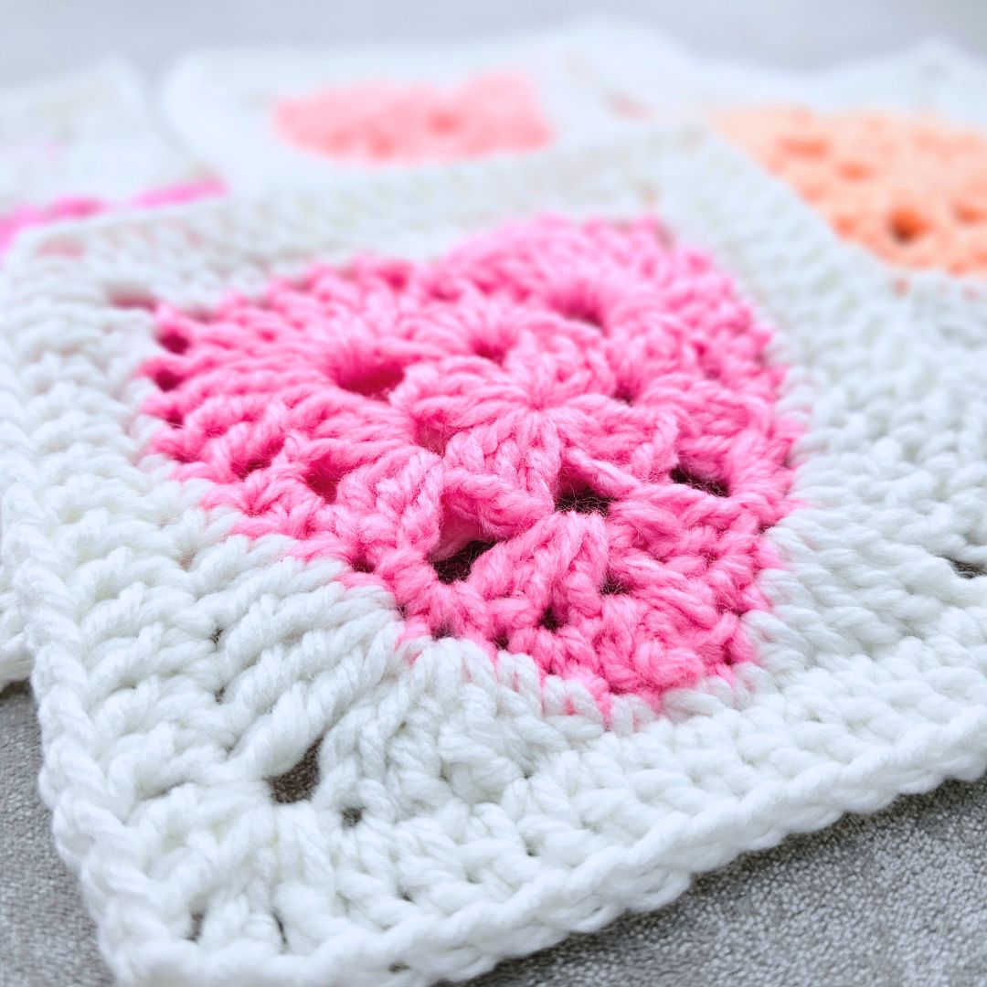 Solid Granny Square Heart