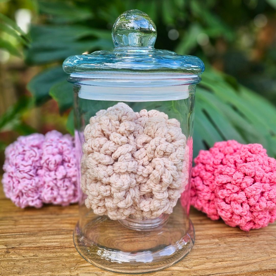 Easy DIY Halloween Crochet Brain Written Pattern