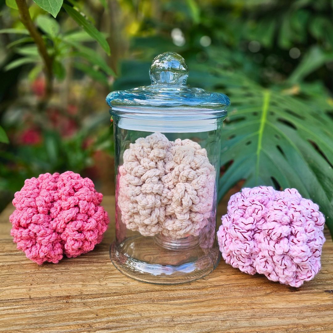 Easy DIY Halloween Crochet Brain Written Pattern Secret Yarnery