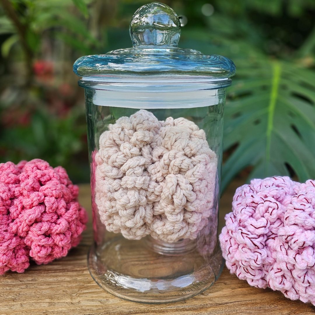 Easy DIY Halloween Crochet Brain Written Pattern