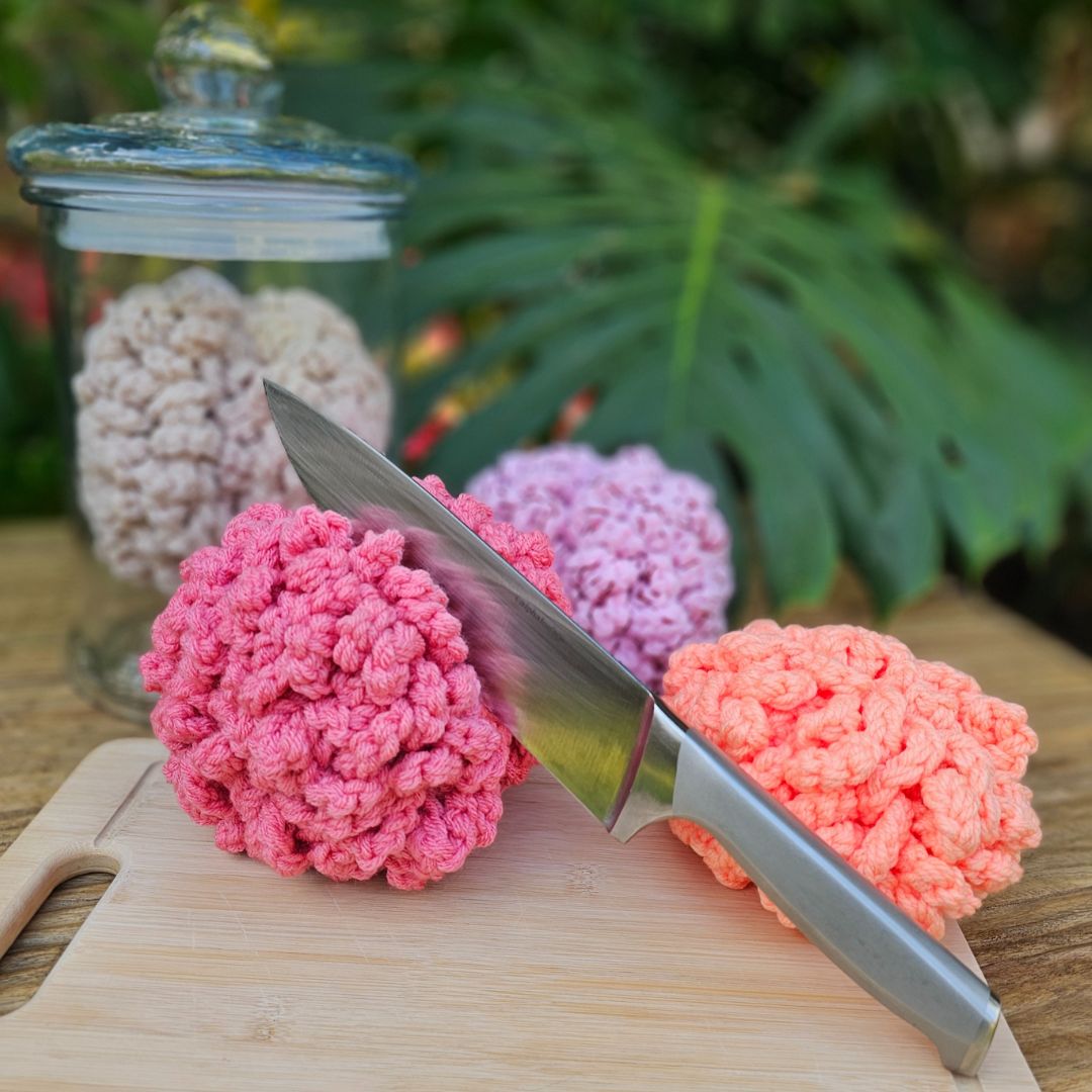Easy DIY Halloween Crochet Brain Written Pattern Secret Yarnery