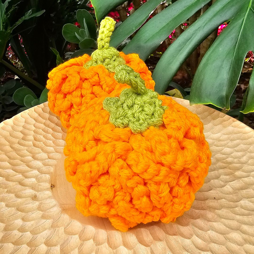 Easy DIY No Stuff Crochet Pumpkin Pattern for Beginners