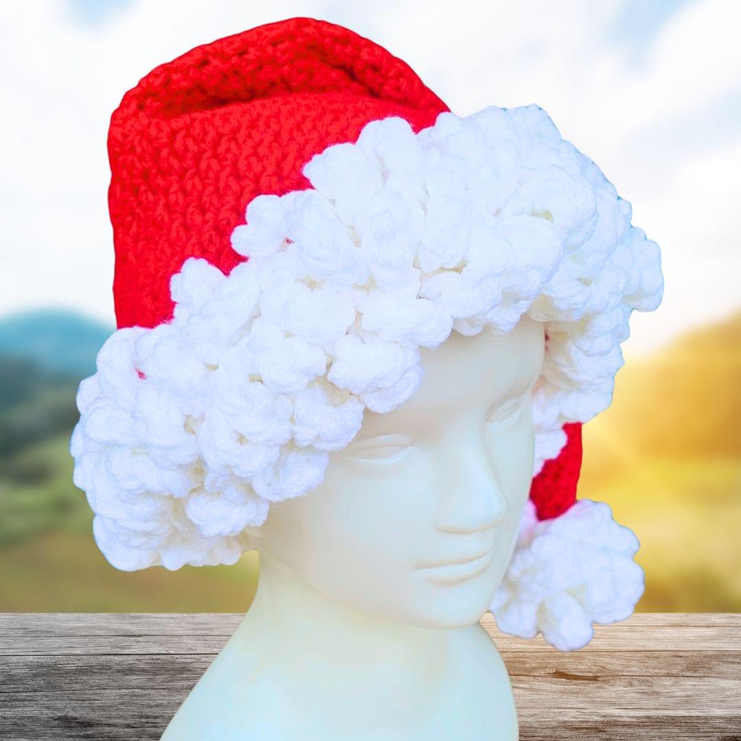 Easy Deluxe Crochet Santa Hat Pattern Secret Yarnery