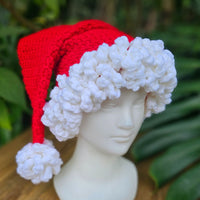 Easy Deluxe Crochet Santa Hat Pattern Secret Yarnery