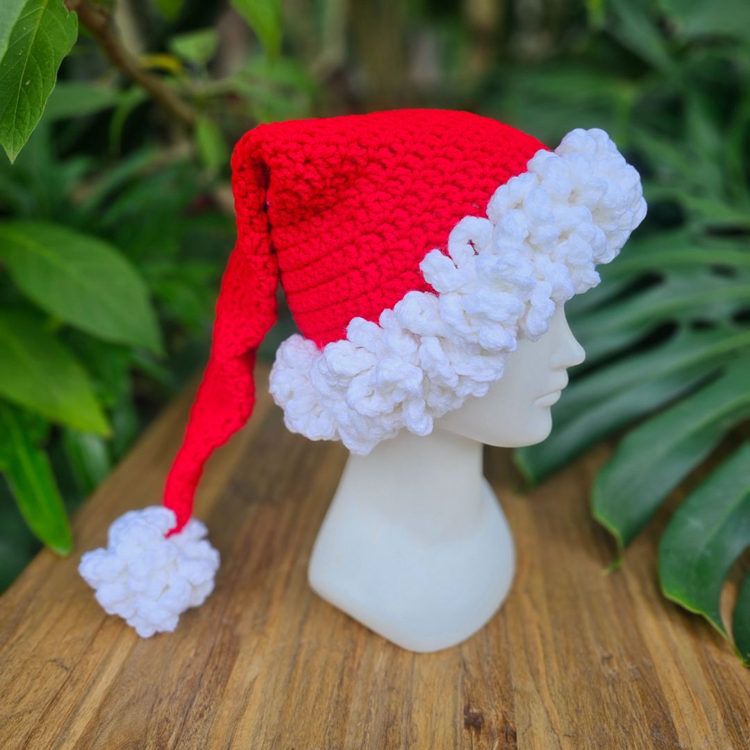 Easy Deluxe Crochet Santa Hat Pattern Secret Yarnery
