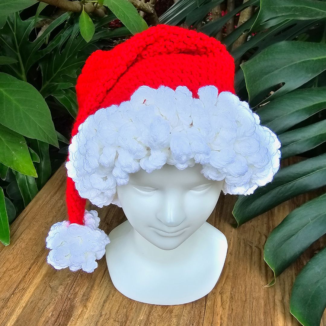 Easy Deluxe Crochet Santa Hat Pattern Secret Yarnery