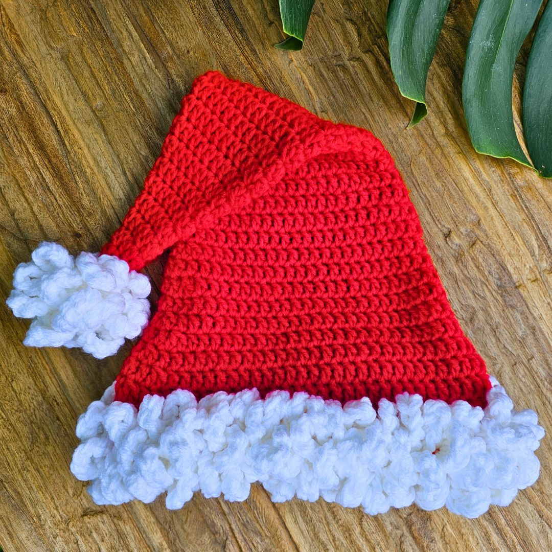Easy Deluxe Crochet Santa Hat Pattern Secret Yarnery