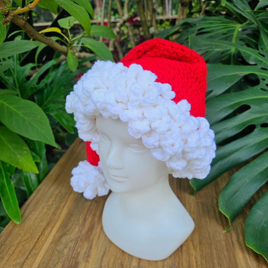 Easy Deluxe Crochet Santa Hat Pattern Secret Yarnery