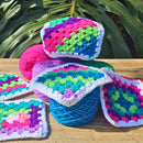 Colorful Diagonal Granny Square Pattern to Mix & Match Secret Yarnery